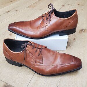 Mens Leather Oxford Dress Shoes Size 13 Wing Tip Lace Up Stacy Adams Style 25008
